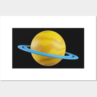 3D Saturn Posters and Art